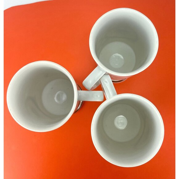 Vintage 70s coffee cups, mushrooms, ceramic, Irish coffee footed mugs, set of 3 - Picture 7 of 9
